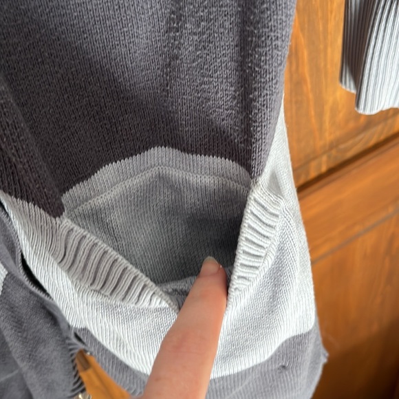 Lacoste | Striped Sweater | Blue Grey | Sz. 42 (M) - Picture 6 of 6